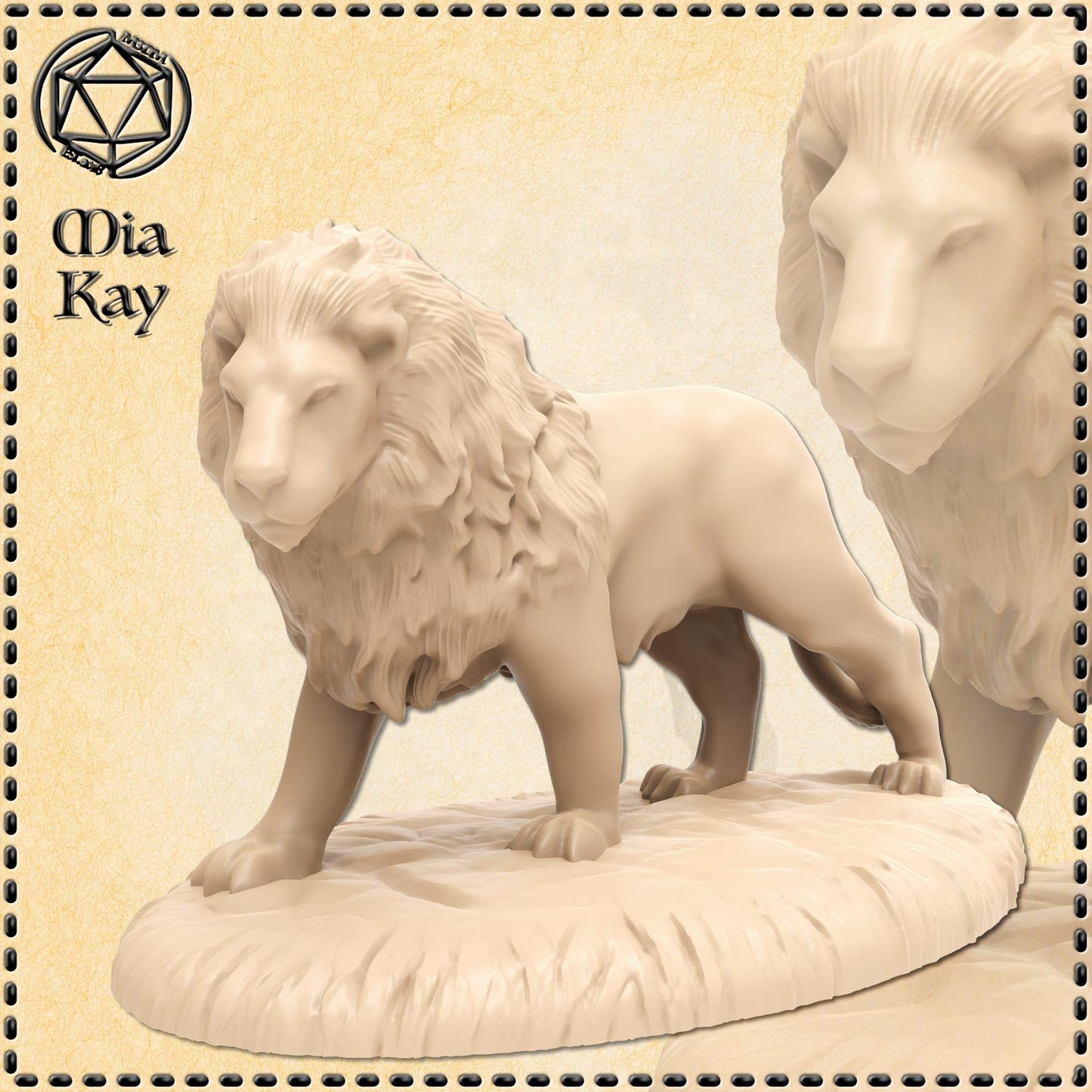 Lion miniature by M3DM