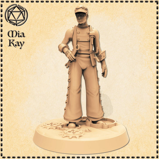 Male Factory Worker miniature by M3DM
