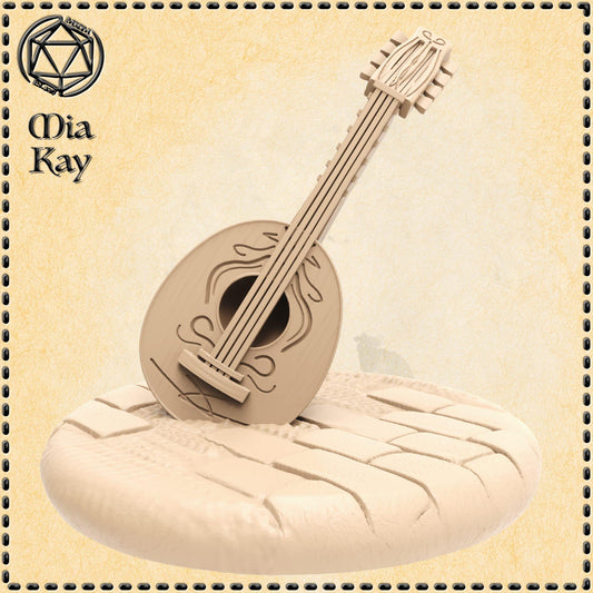 Mimic Lute miniature by M3DM