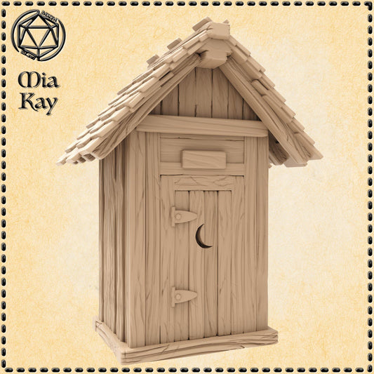 Mimic Outhouse miniature by M3DM