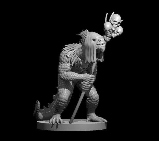 Lizardfolk Shaman miniature by MZ4250