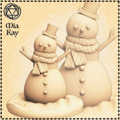 Snowman mimic miniature by M3DM