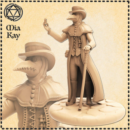 Plague Doctor miniature by M3DM