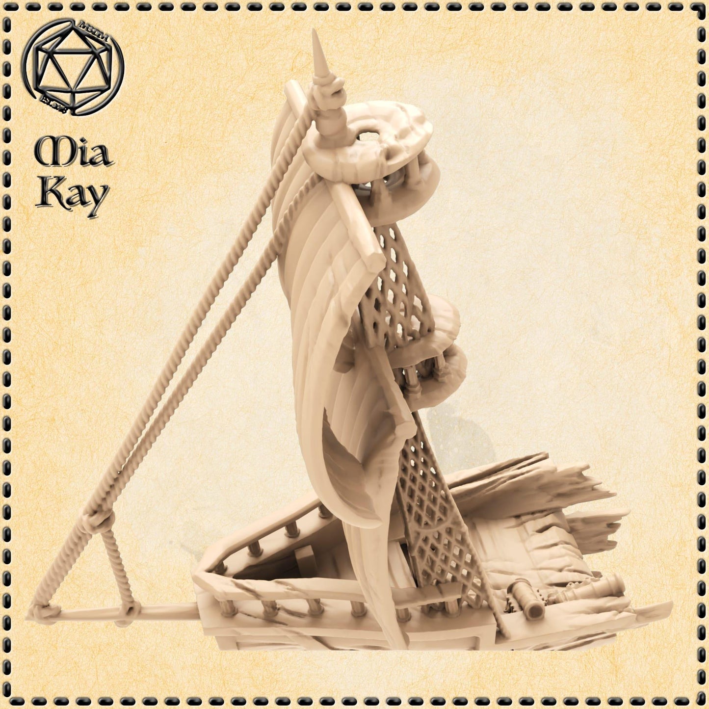 Shipwreck (2 pieces) miniature by M3DM