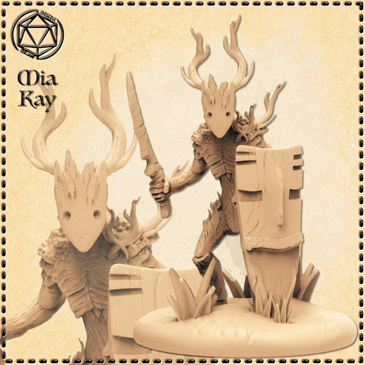 Spriggan Warrior miniature by M3DM