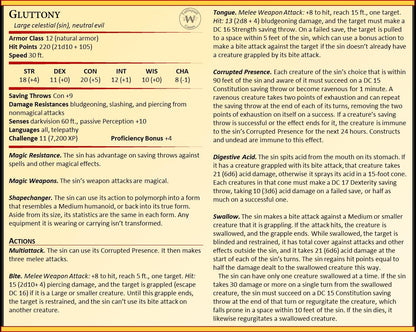 The Seven - Gluttony miniature by M3DM