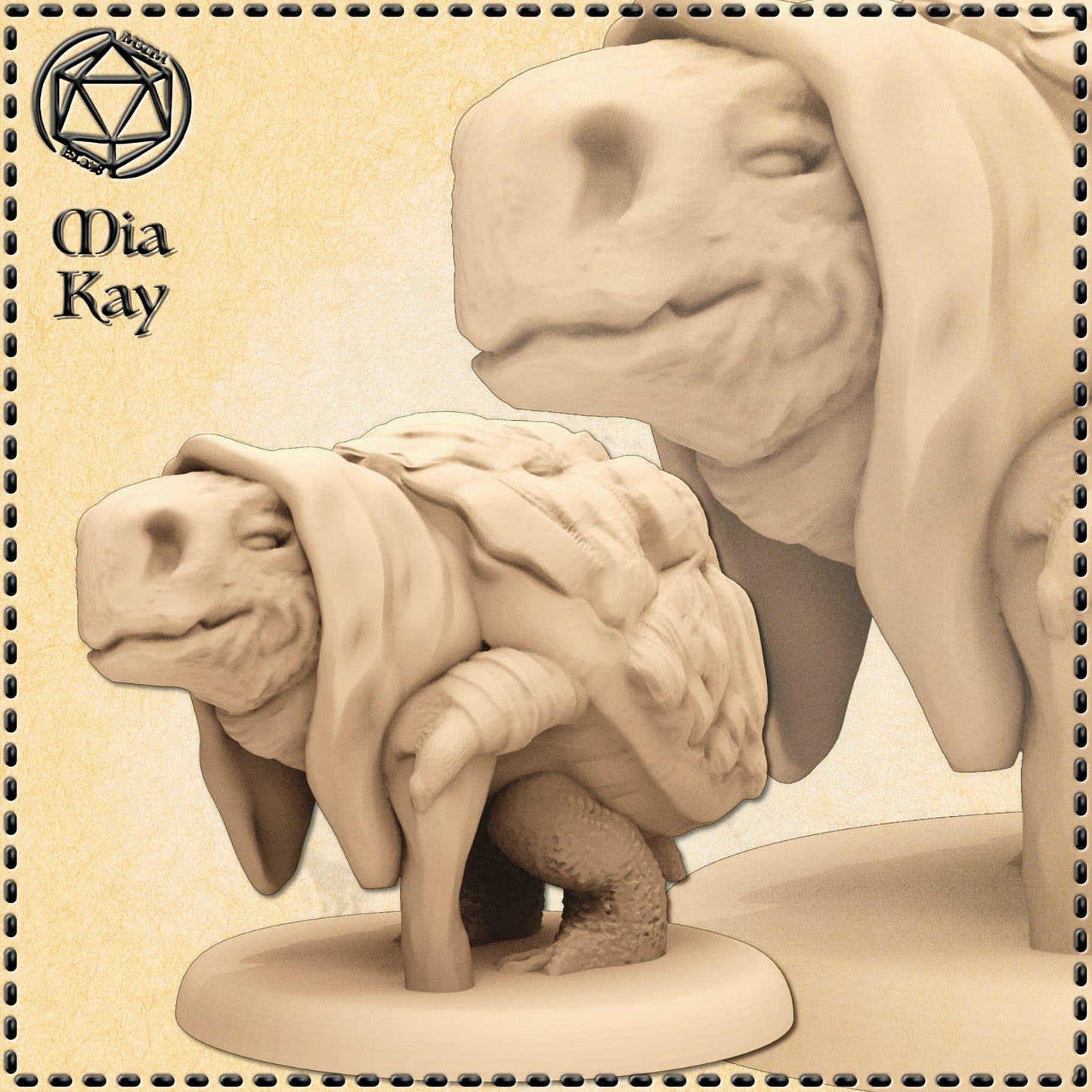 Tortle miniature by M3DM