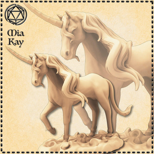 Unicorn miniature by M3DM