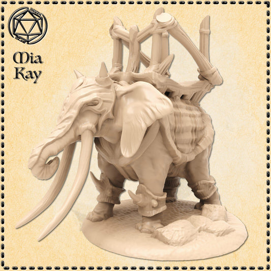 War Elephant Action miniature by M3DM
