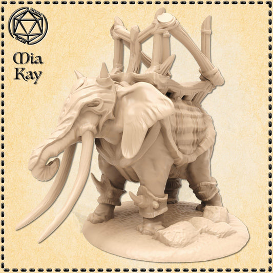 War Elephant Action miniature by M3DM