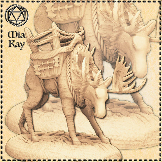 War Moose miniature by M3DM