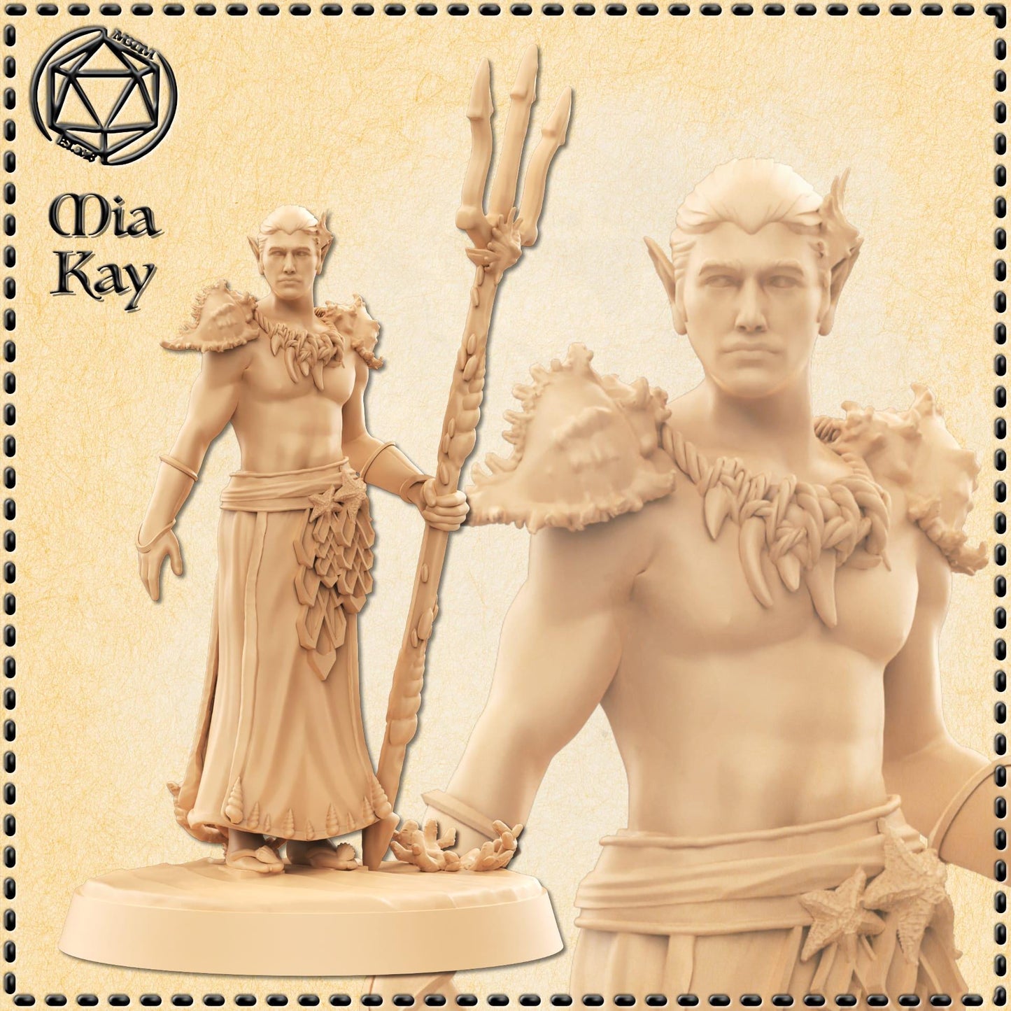 Waterborn Male miniature by M3DM