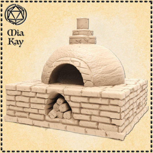 Brick Oven miniature by M3DM