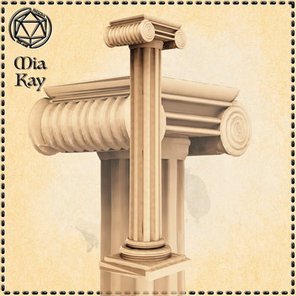 Ionic Columns (Set of 3) miniature by M3DM