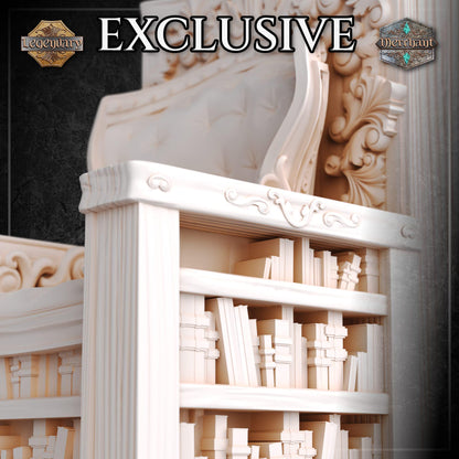 Library Throne miniature by M3DM