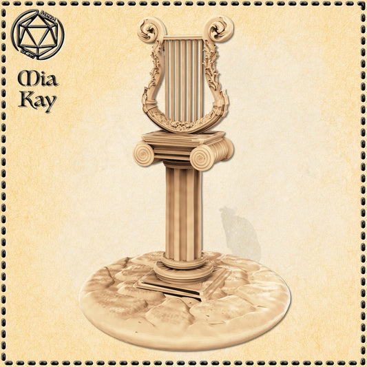 Lyre miniature by M3DM