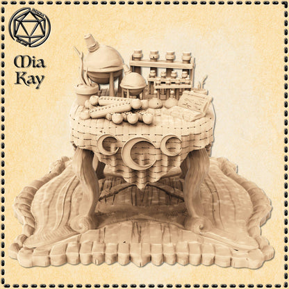 Potion Table miniature by M3DM