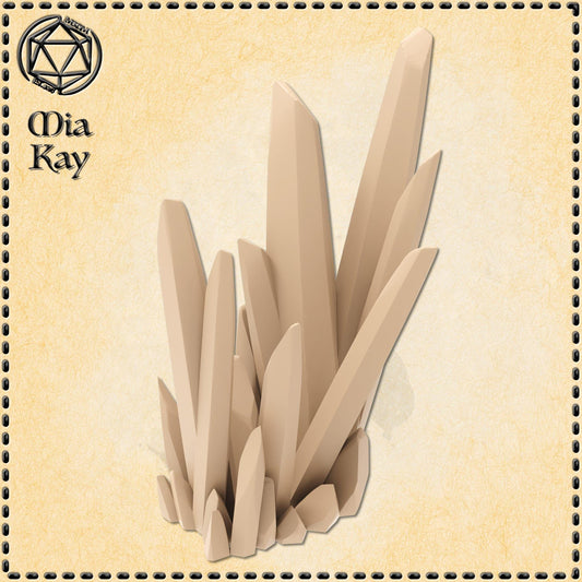 Set of 3 Crystals miniature by M3DM