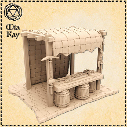 Weapons Market Stand miniature by M3DM