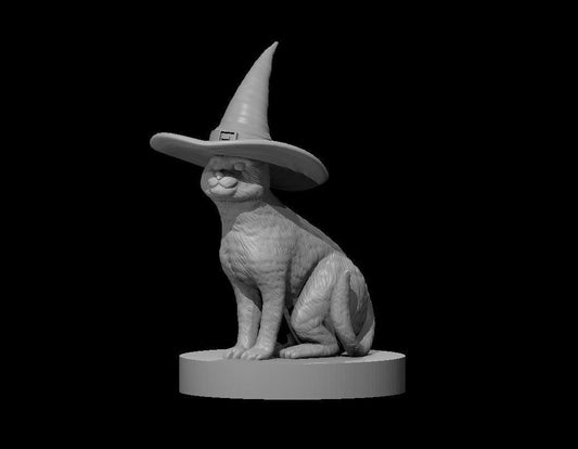 Cat with Witch Hat miniature by MZ4250