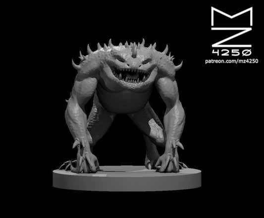 Death Slaad miniature by MZ4250