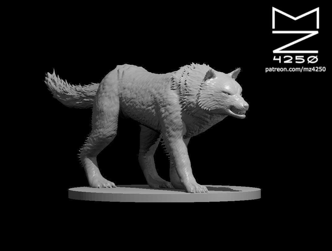 Dire Wolf miniature by MZ4250