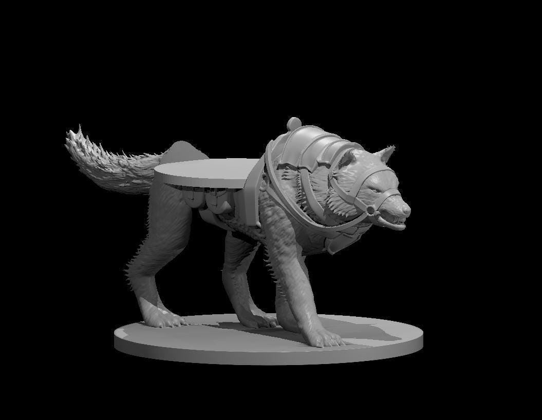 Dire Wolf miniature by MZ4250