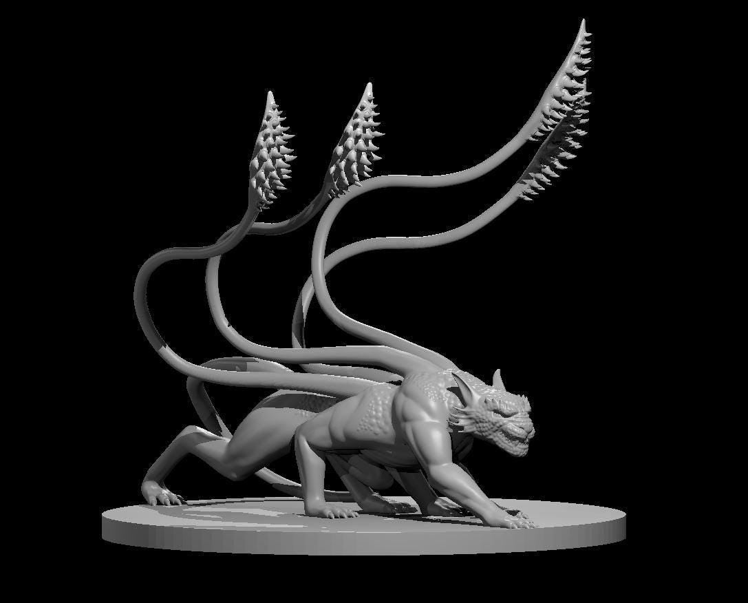 Draconic Displacer Beast miniature by MZ4250