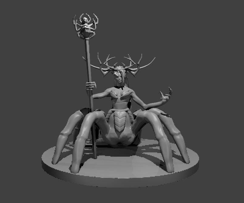 Queen Drider miniature by MZ4250