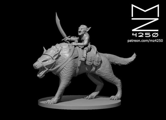 Goblin Worg Rider miniature by MZ4250