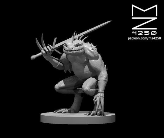 Gray Slaad miniature by MZ4250