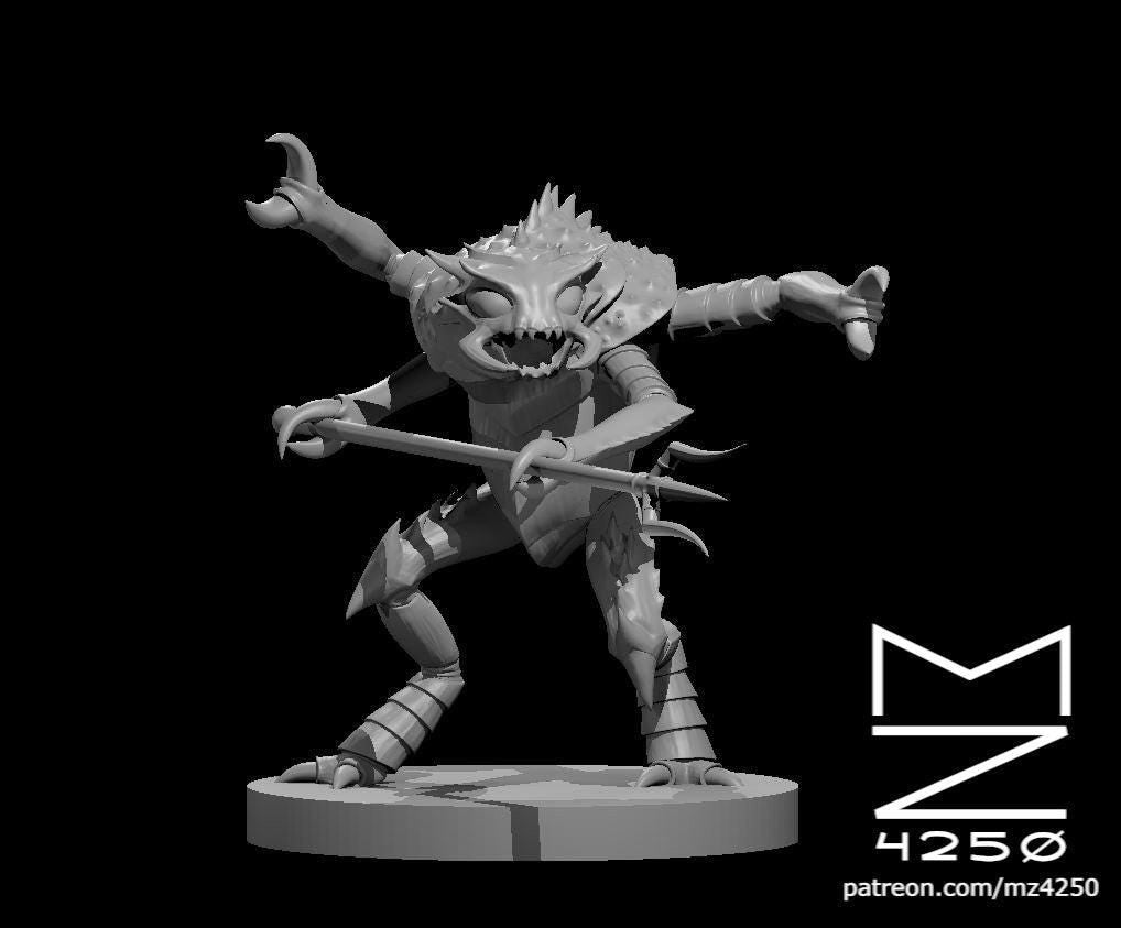 Mezzoloth Token Mezzoloth miniature by MZ4250 – Planar Gateway Miniatures