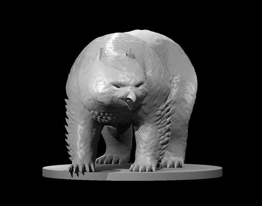 Polar Owlbear miniature by MZ4250