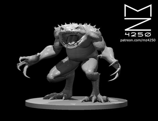 Red Slaad miniature by MZ4250