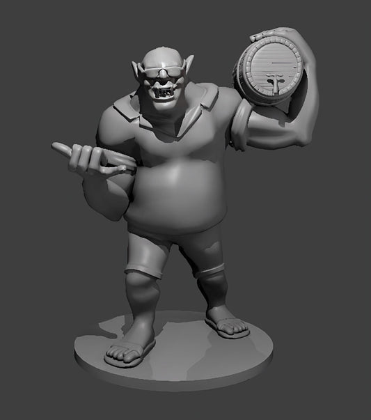 Party Ogre miniature by MZ4250