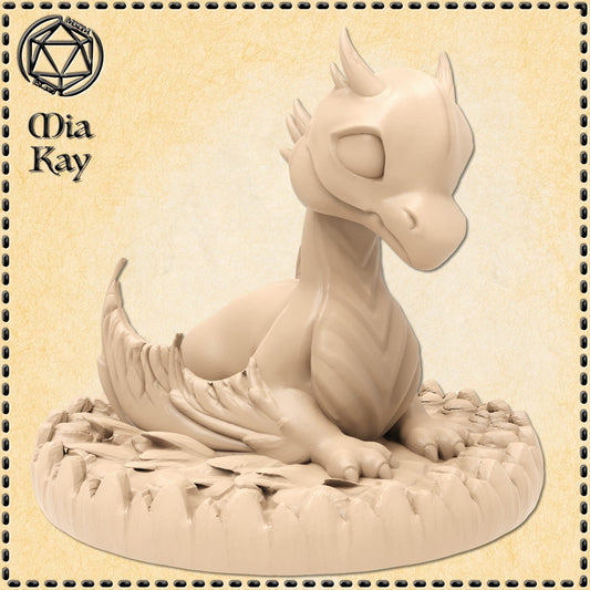 Baby Wyvern miniature by M3DM