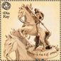 Fire Horse with Female Elf Paladin Rider miniature by M3DM