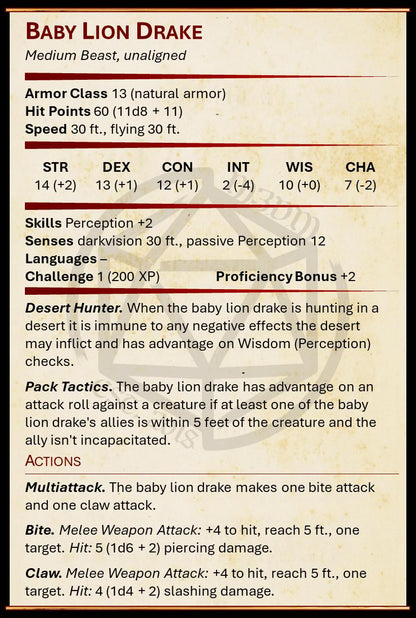 Baby Lion Drake miniature by M3DM