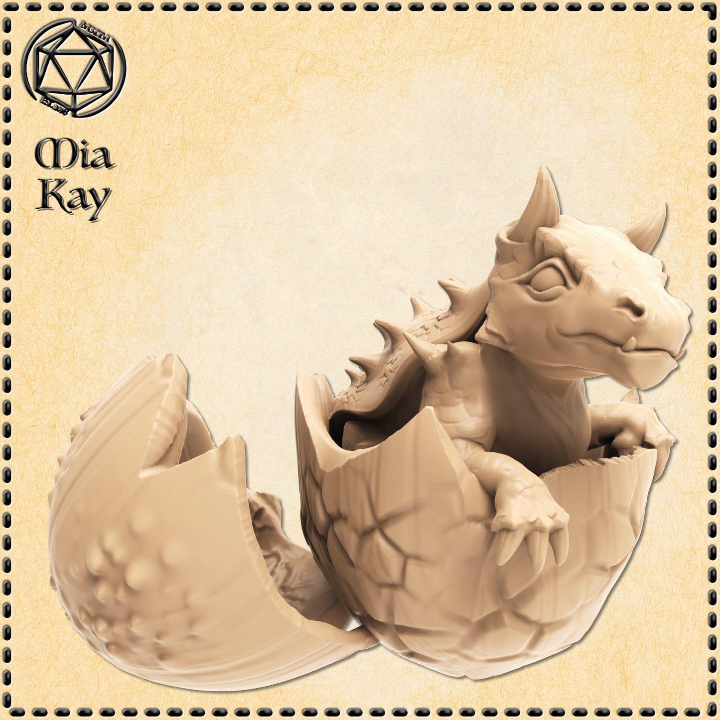 Baby Tarrasque miniature by M3DM