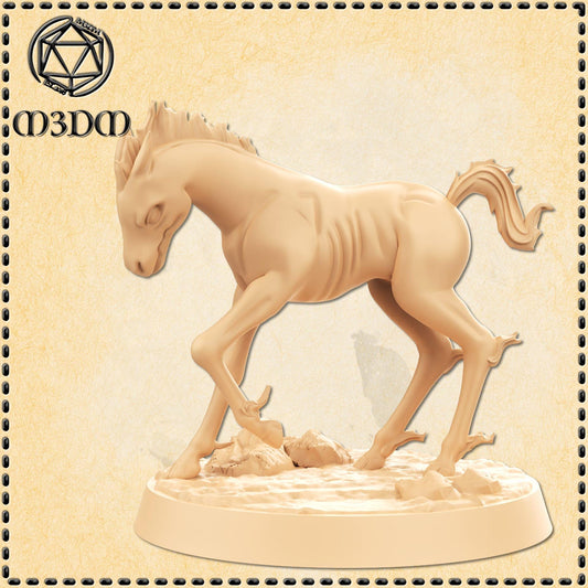 Baby Nightmare Horse miniature by M3DM