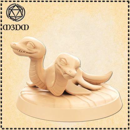 Baby Plesiosaur Hydra miniature by M3DM