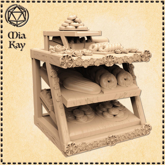 Bakery Stand miniature by M3DM
