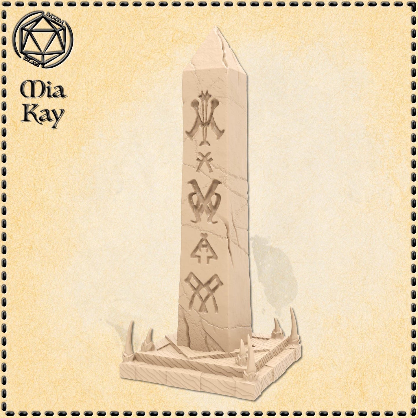 Obelisk miniature by M3DM