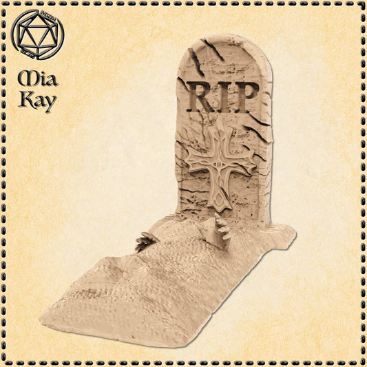 Tombstone with hands miniature by M3DM