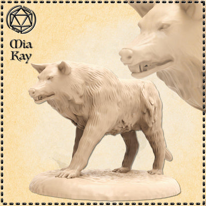Wolf miniature by M3DM