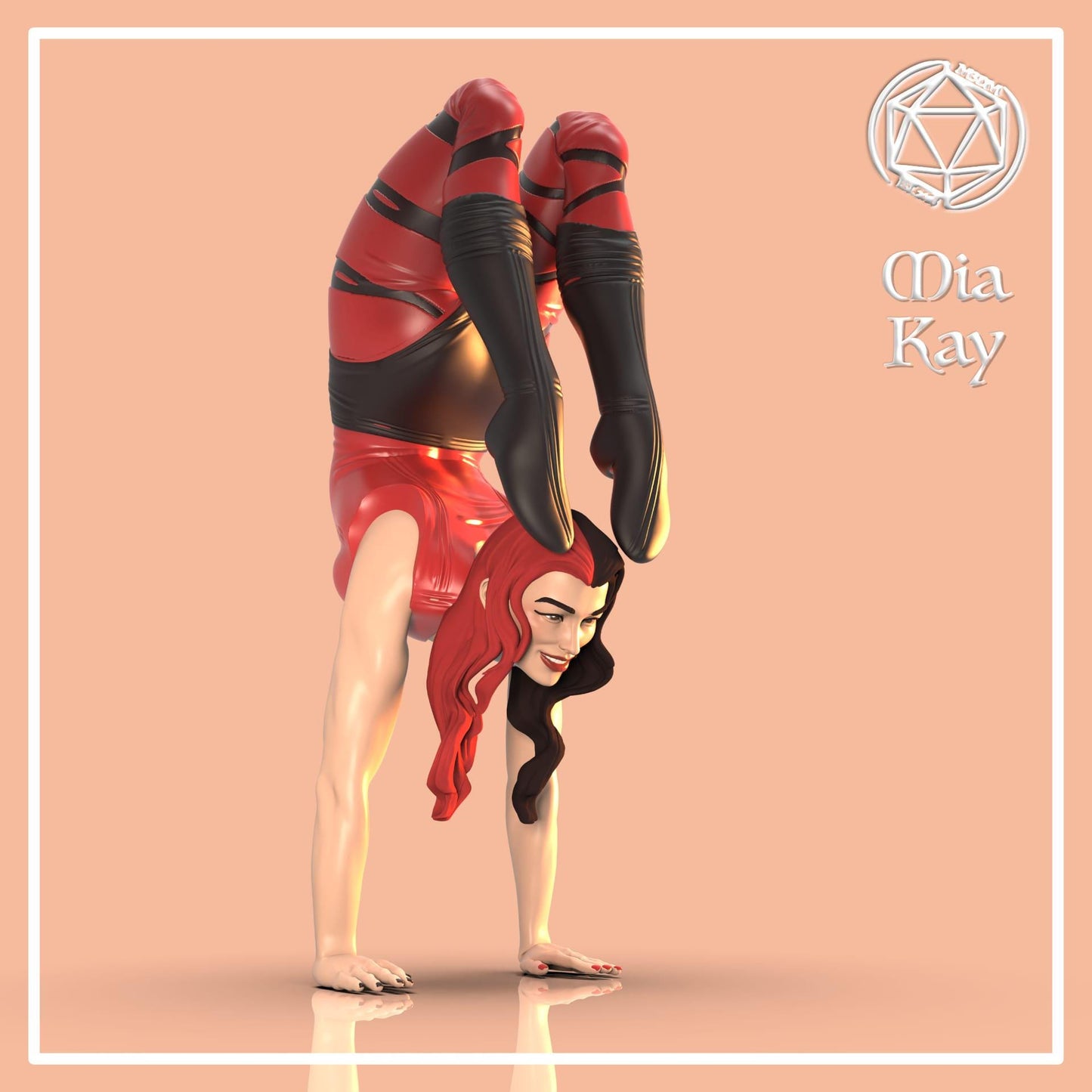 Circus Acrobat Human and Mutant miniature by M3DM
