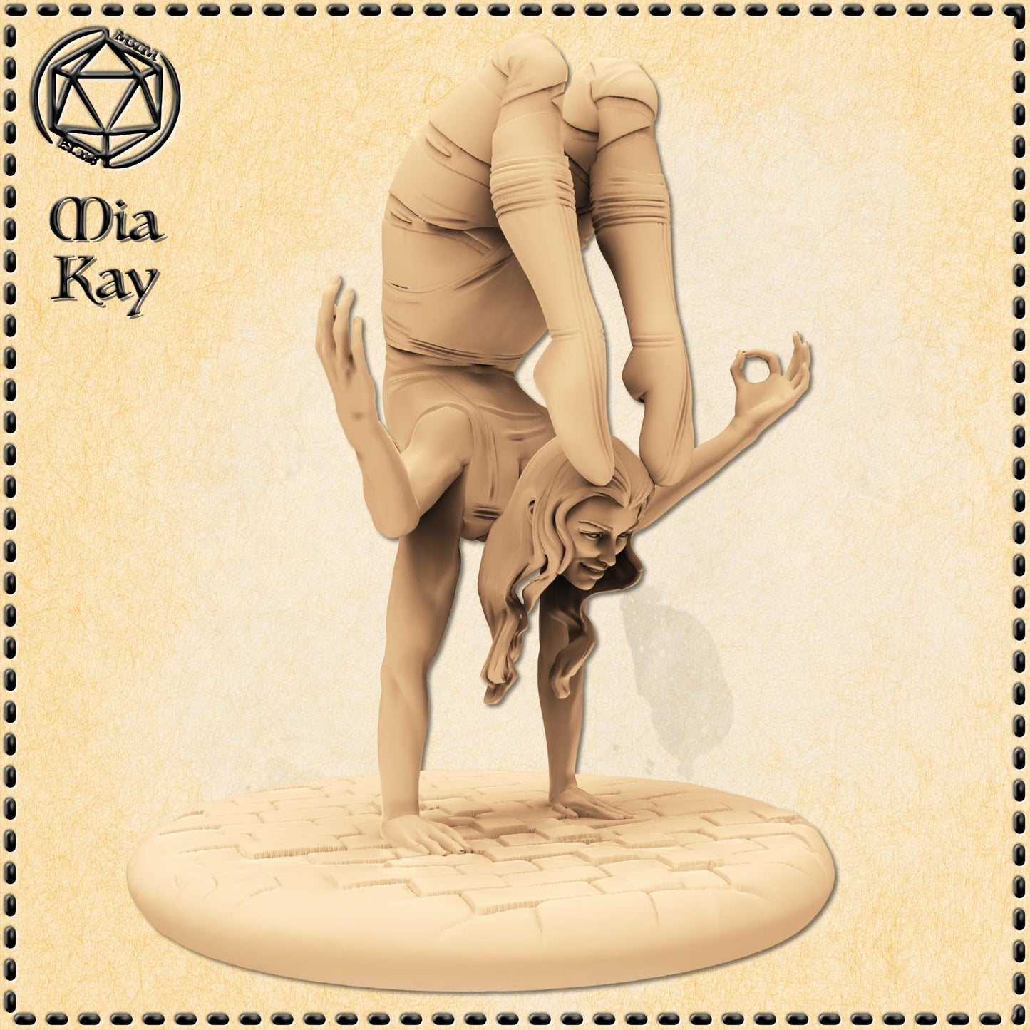 Circus Acrobat Human and Mutant miniature by M3DM