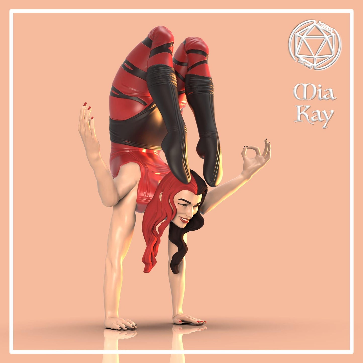 Circus Acrobat Human and Mutant miniature by M3DM