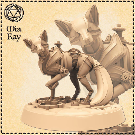 Clockwork Fox miniature by M3DM
