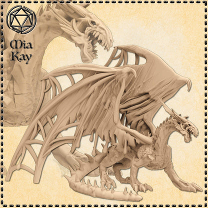 Death Dragon miniature by M3DM